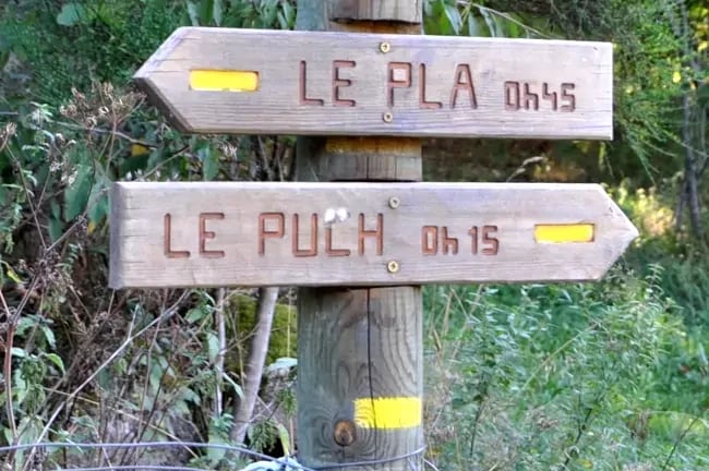 Balisage direction Le Puch