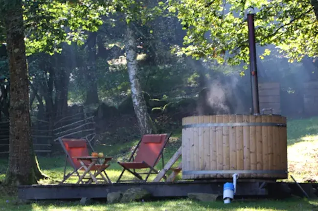 Bain finlandais aux Cabanes de Pyrène
