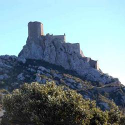 Le château de Quéribus sur la randonnée à Cucugnan