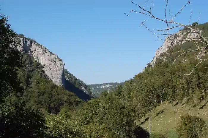 L'entrée des gorges de Péreille