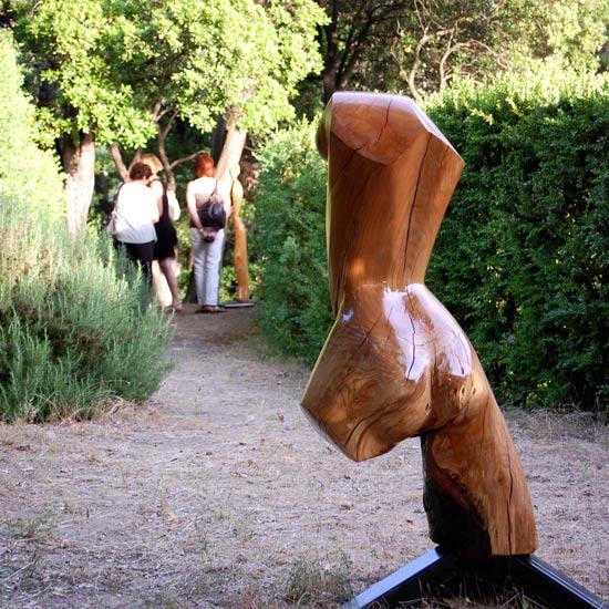 Exposition de sculptures dans le parc