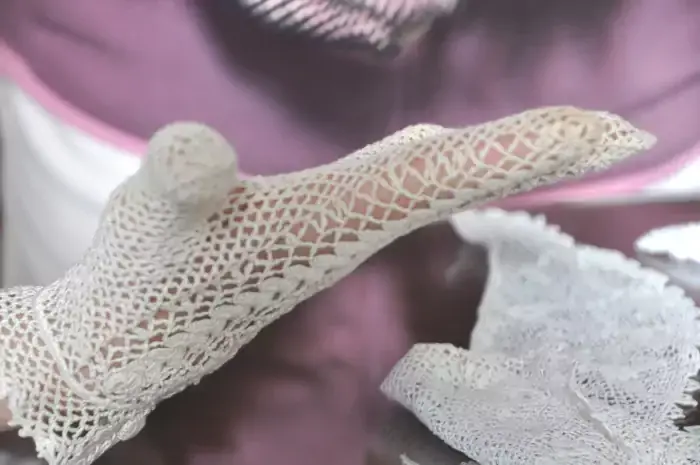 Garnts en dentelle artisanale de Bretagne