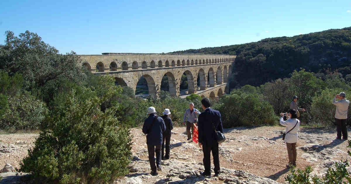 Visite du pont du Gard